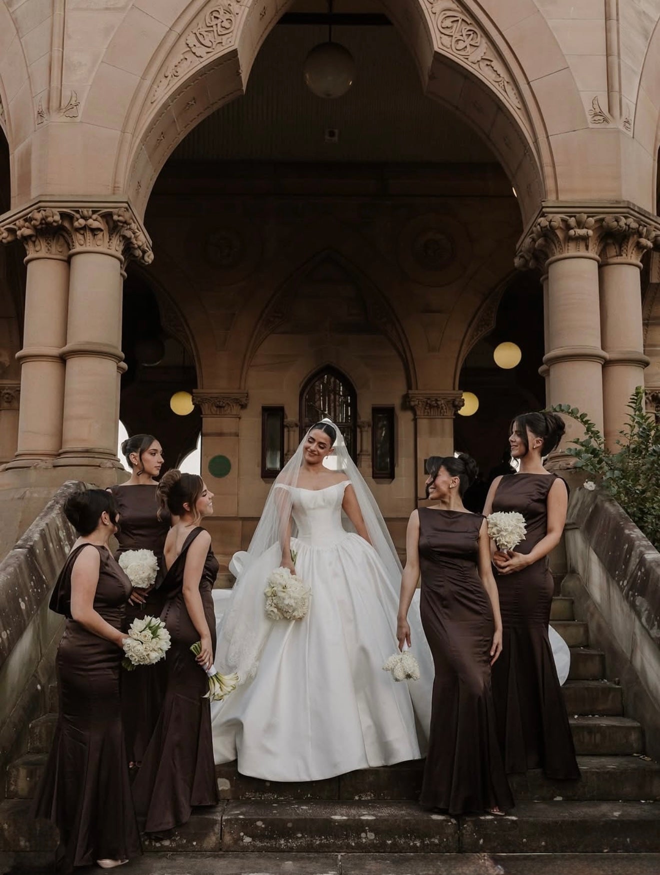 Brown Bridesmaid Dresses | White Runway