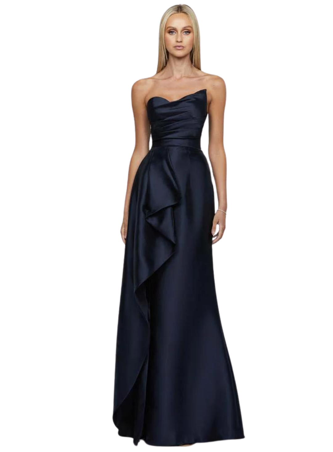 Kasery Asymmetric Gown by Bariano White Runway