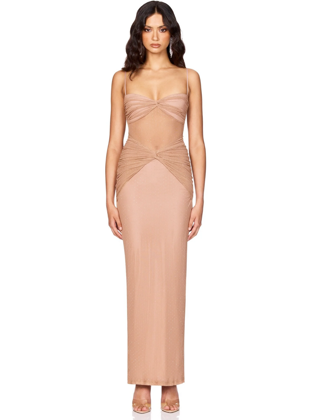 nookie mesh dress Crystal Maxi Dress – White Runway