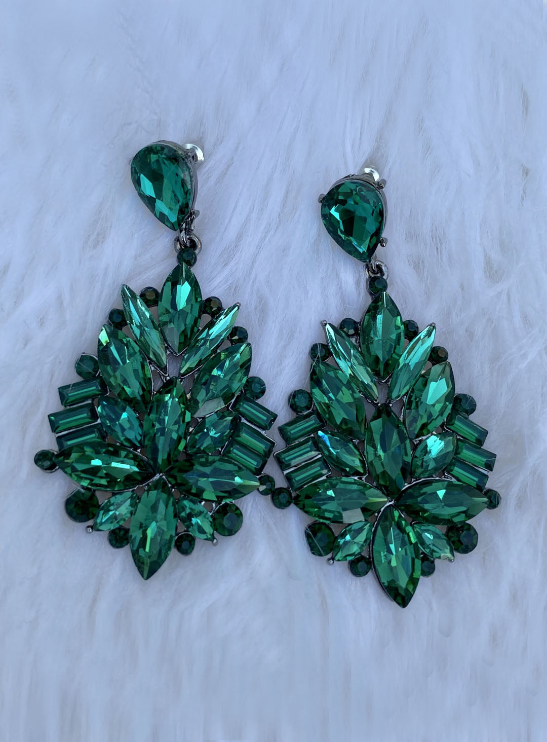 Emerald Avanti Earrings by Samibe – White Runway