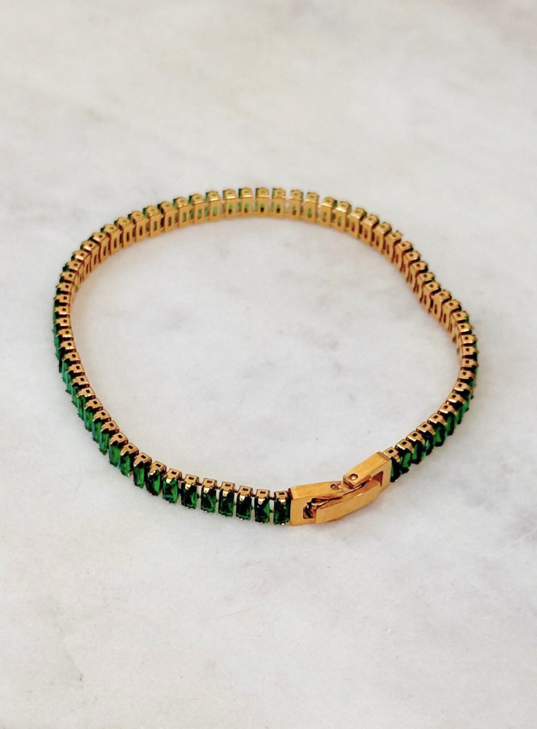 Green Muse Tennis Bracelet