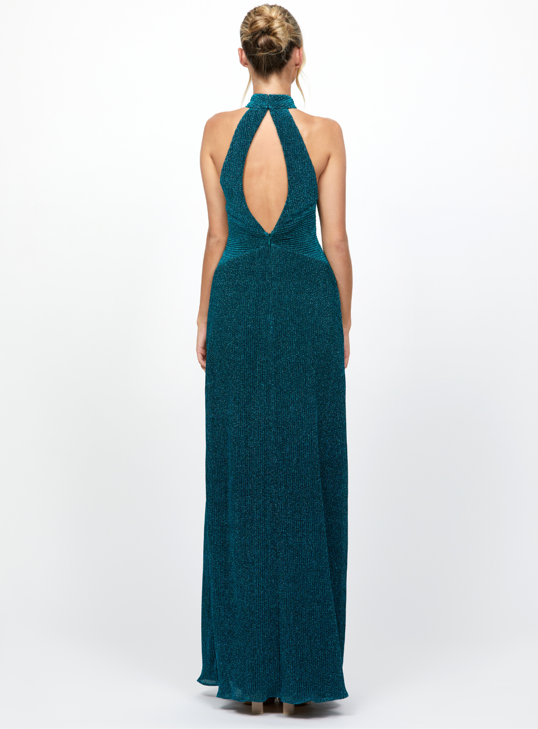 Claudelle Key Hole Halter Maxi