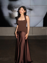 Chocolate Alice Halter Maxi