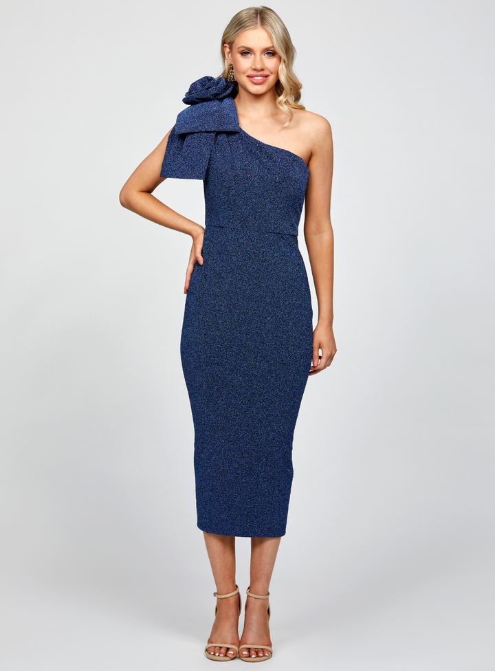 Magdalina One Shoulder Midi