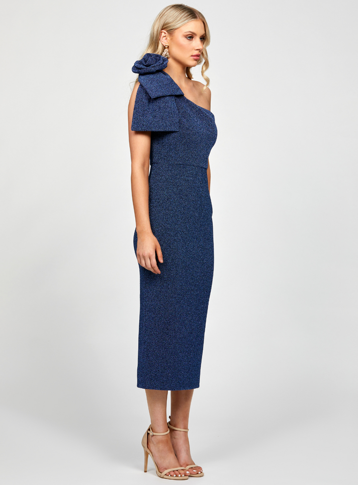 Magdalina One Shoulder Midi