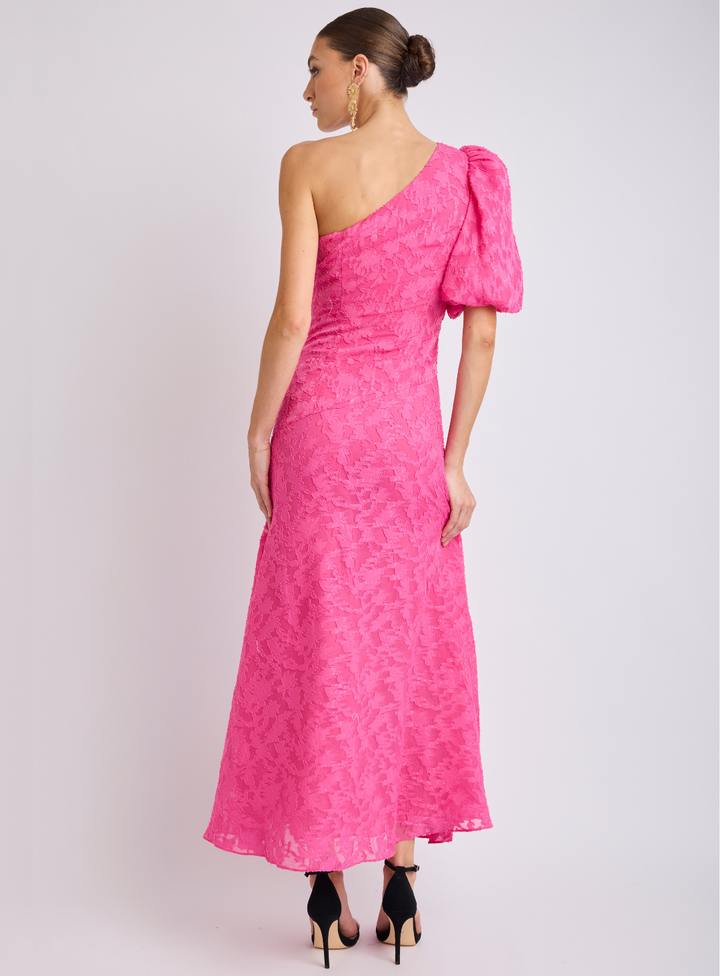 Stanley One Shoulder Puff Sleeve Dress