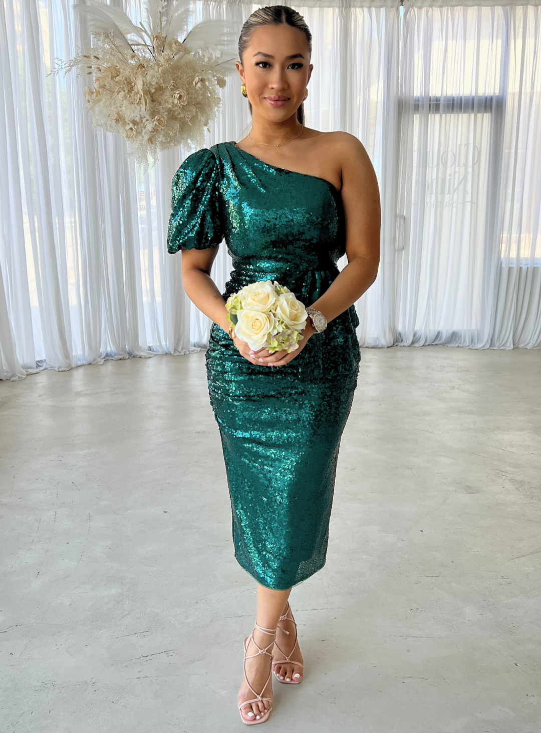 Penelopy Peplum Midi