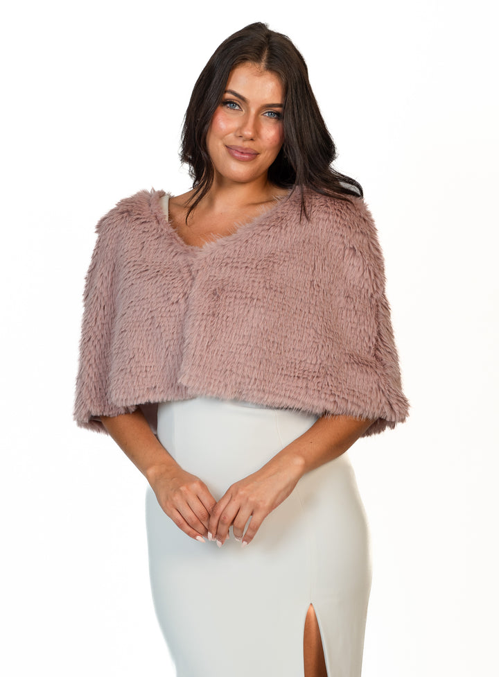 Ayla Faux Fur Cape