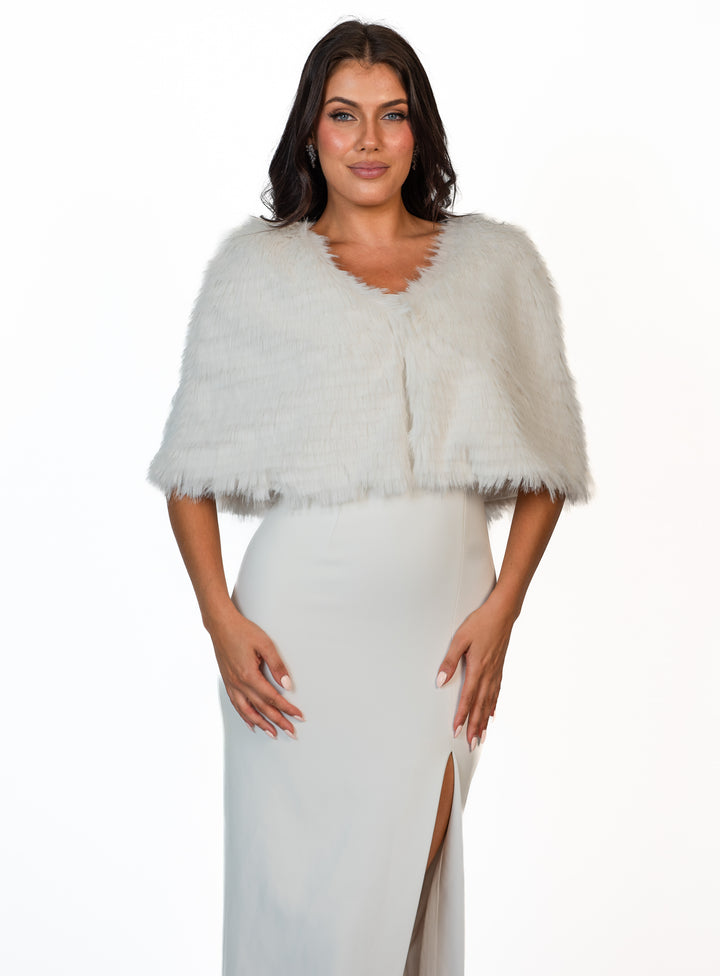 Ayla Faux Fur Cape