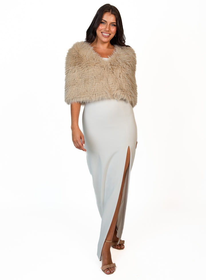 Ayla Faux Fur Cape