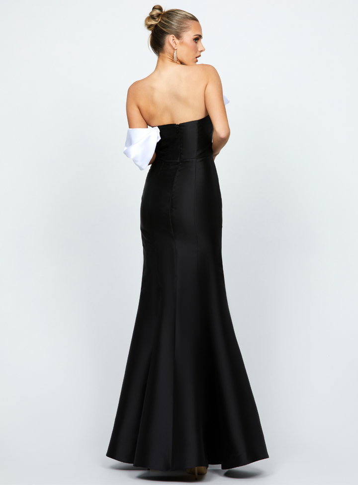 Emely One Shoulder Ruffle Gown