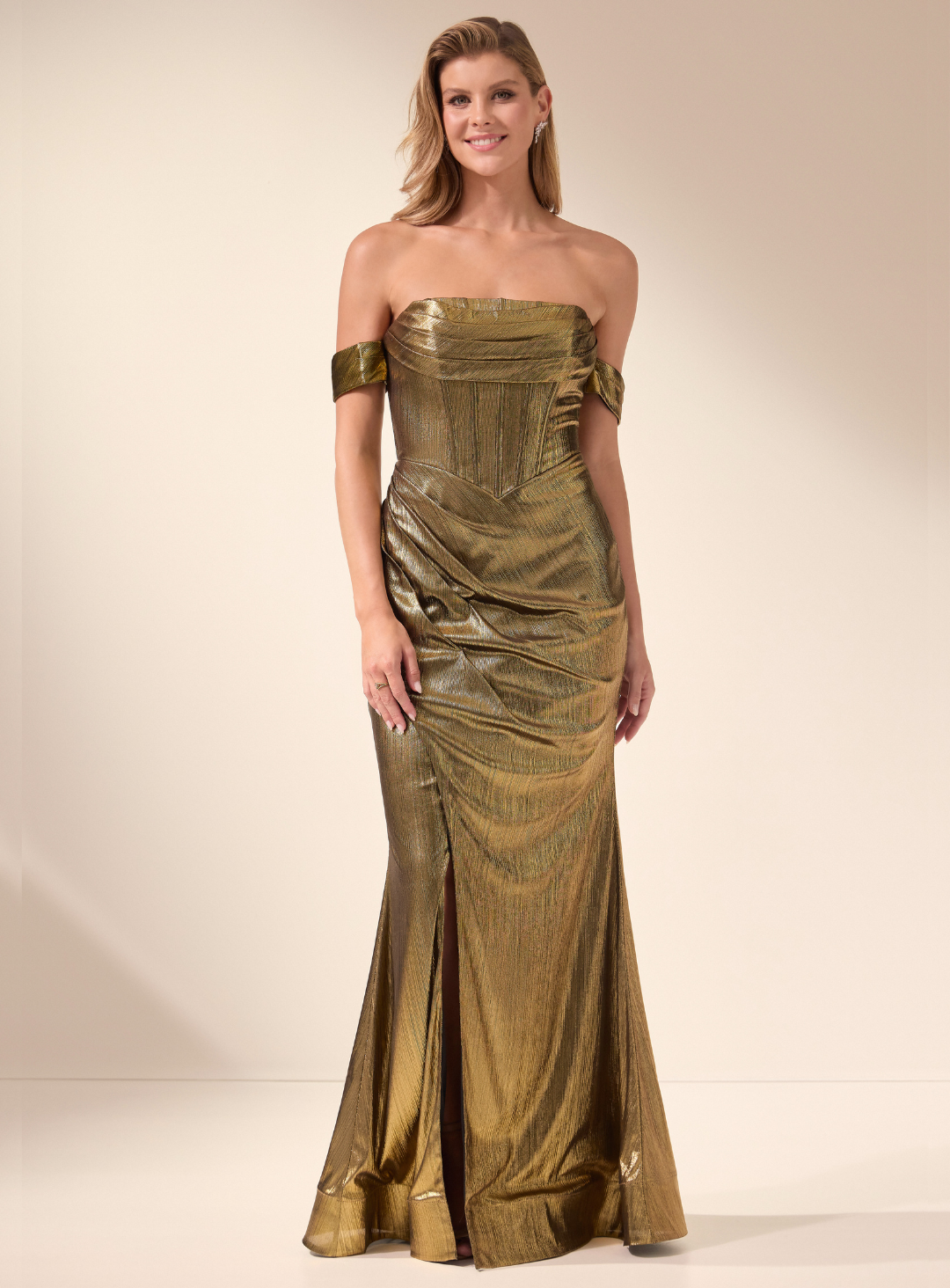 Bridie Corset Drape Gown