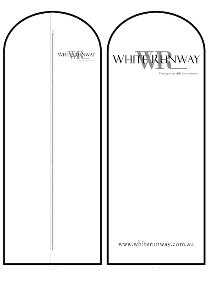 White Runway Garment Bag 1800x700mm
