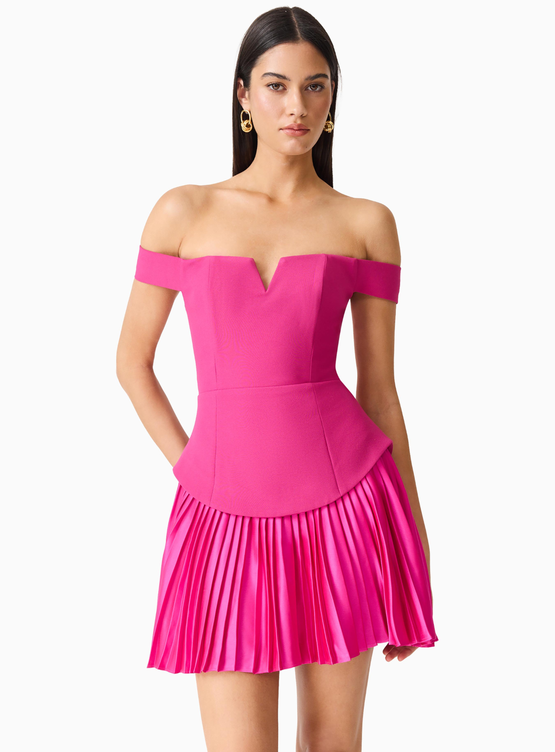 Elva Off Shoulder Mini Dress
