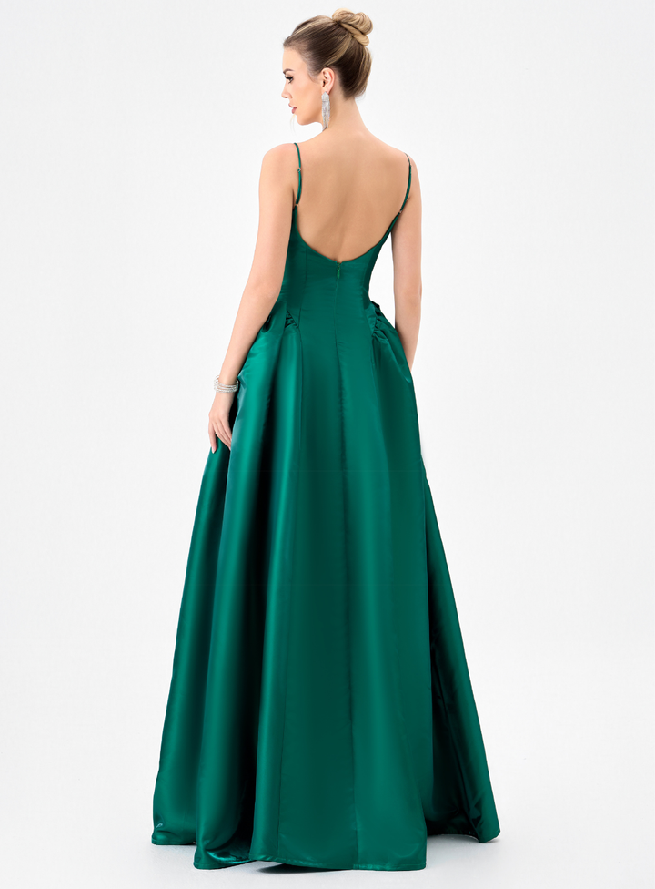 Fisa Gathered A-Line Gown