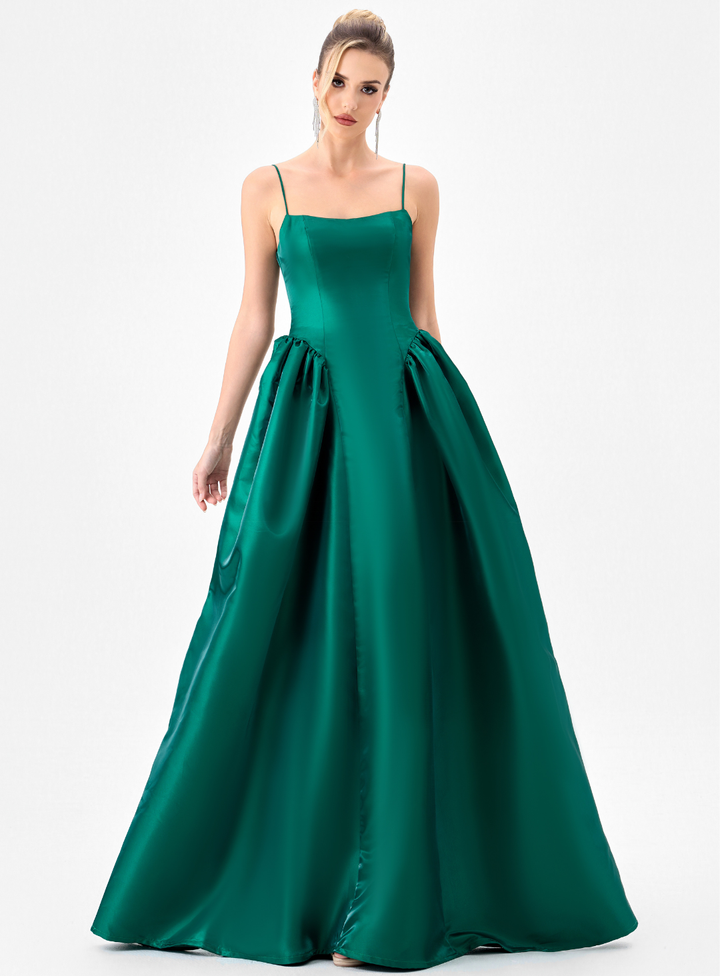 Fisa Gathered A-Line Gown
