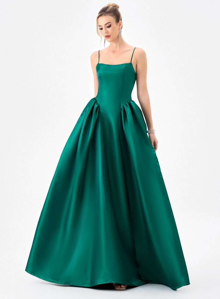 Fisa Gathered A-Line Gown