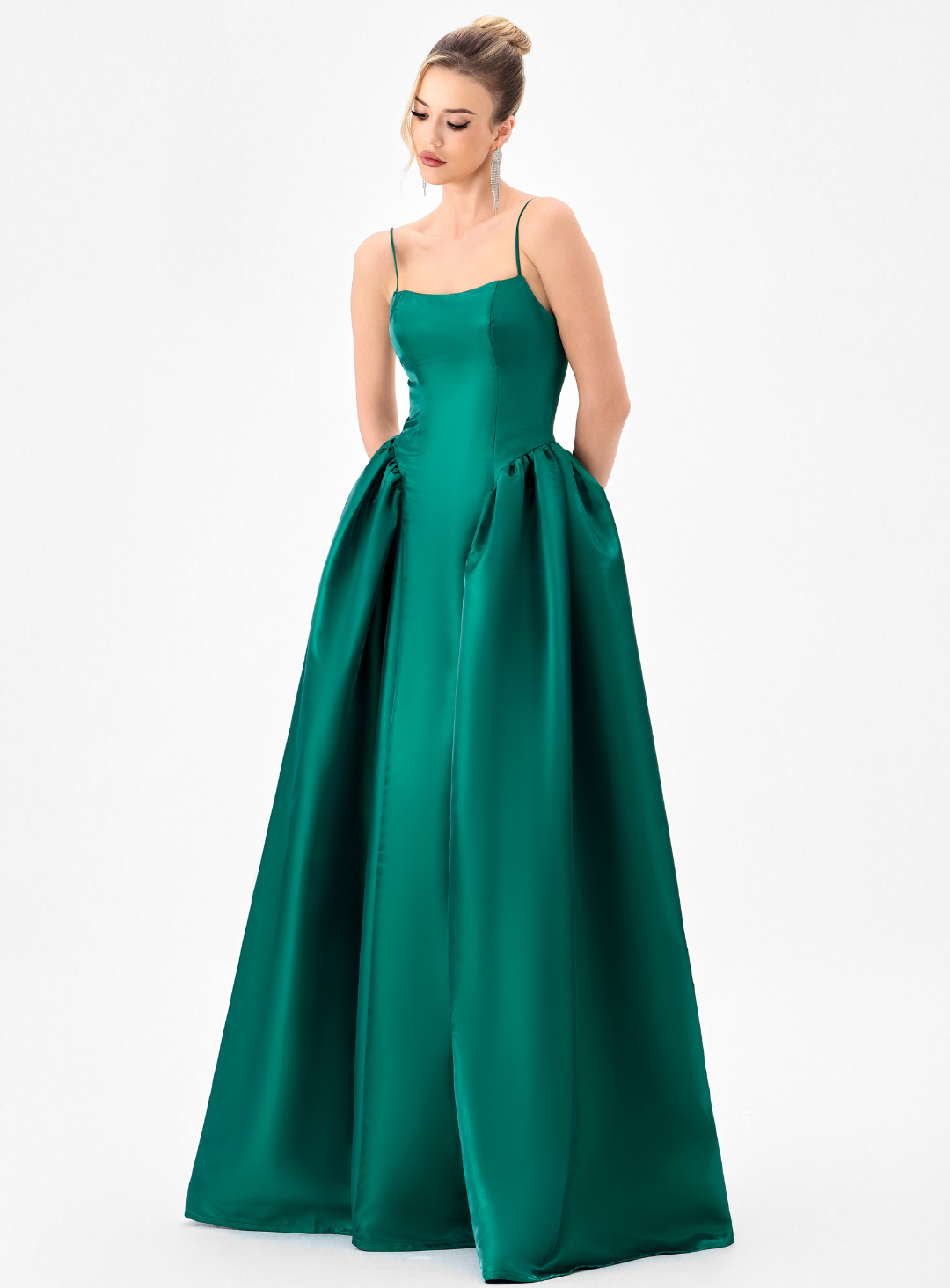Fisa Gathered A-Line Gown
