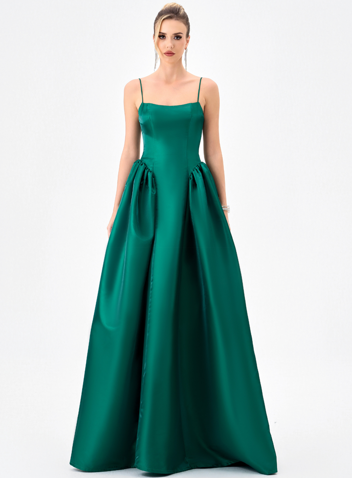 Fisa Gathered A-Line Gown