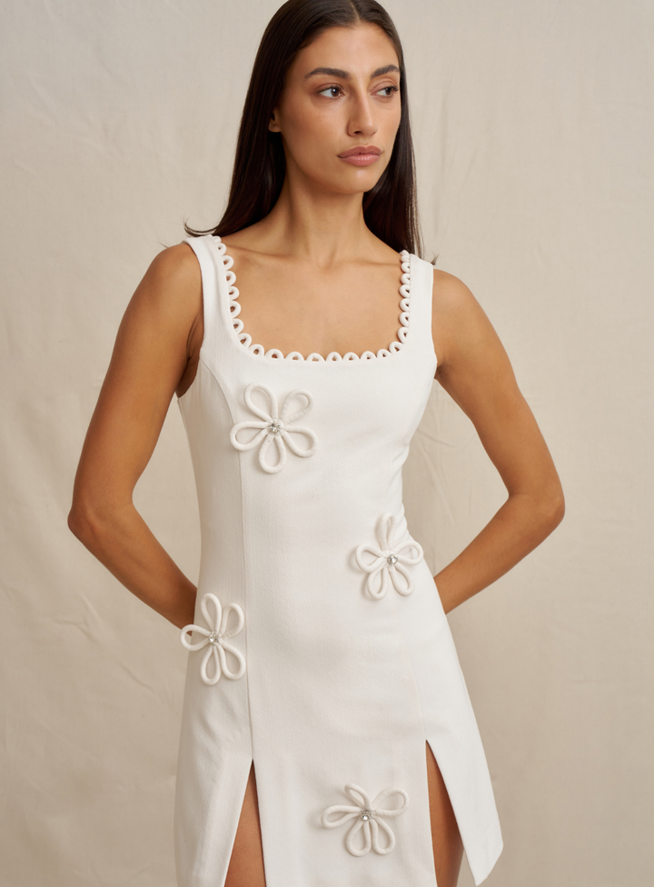 Flower Form Mini Dress