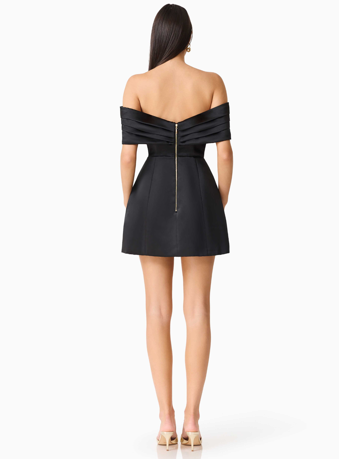 Black Hope Off Shoulder Mini Dress
