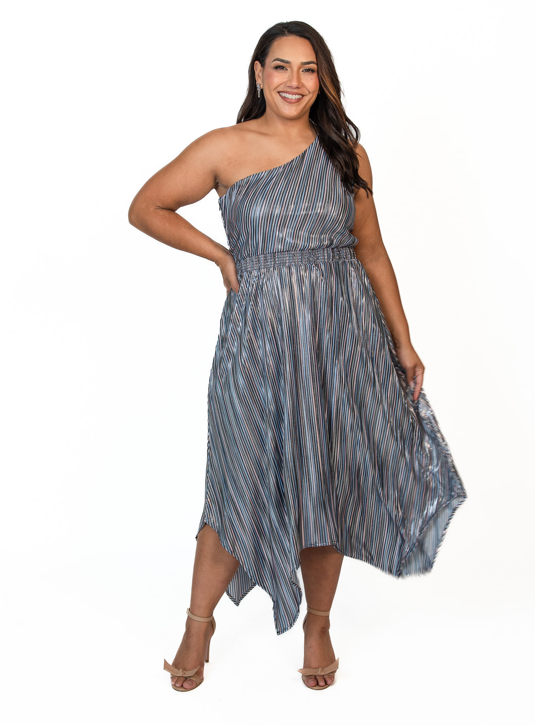 Kara One Shoulder Midi