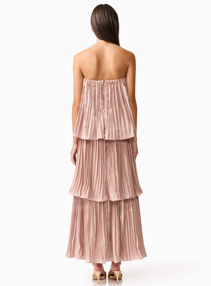 Lison Tiered Strapless Gown