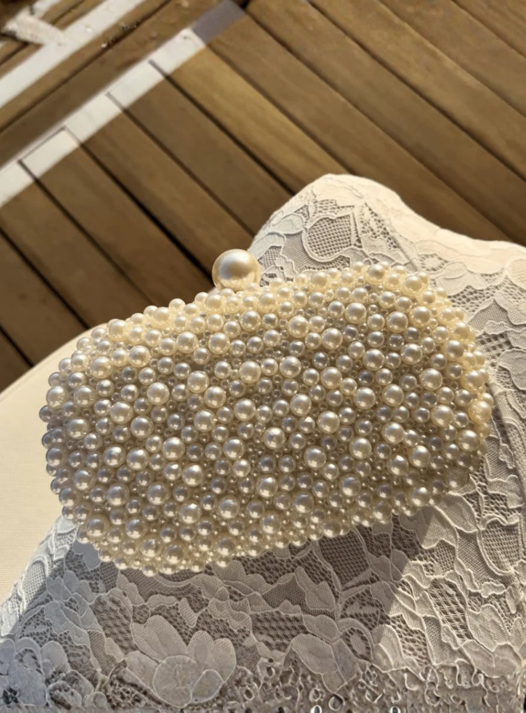 Valentina Pearl Clutch
