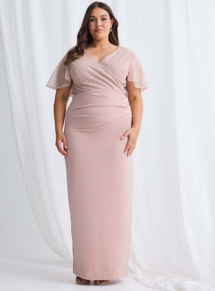 Joyce Beaded Pencil Dress