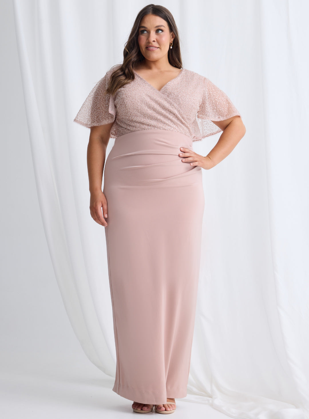 Joyce Beaded Pencil Dress