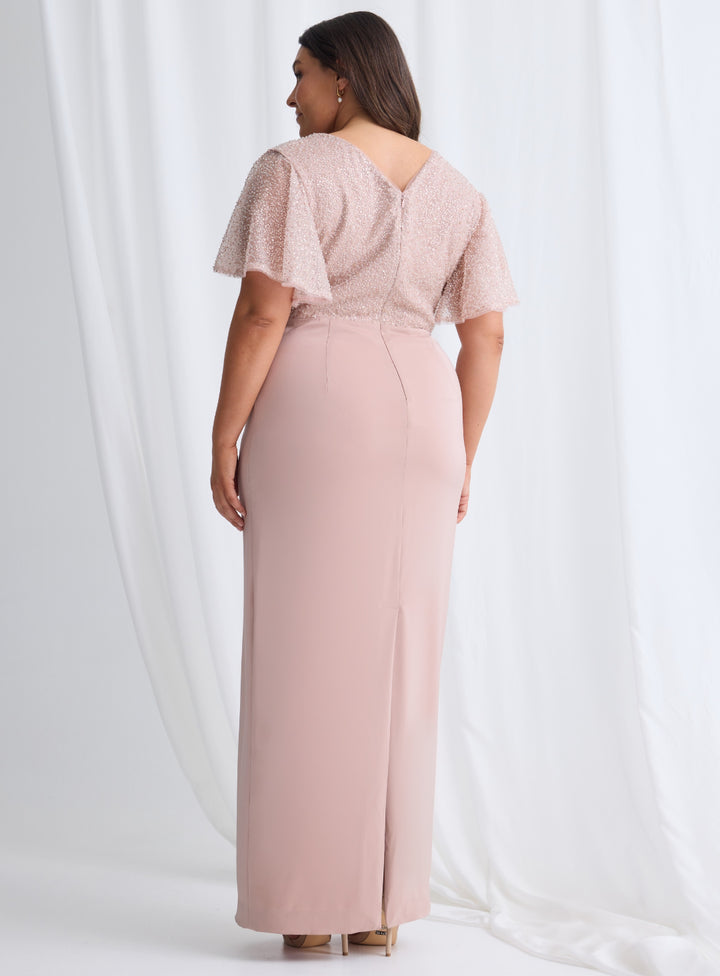 Joyce Beaded Pencil Dress