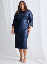 Navy Lidia Midi