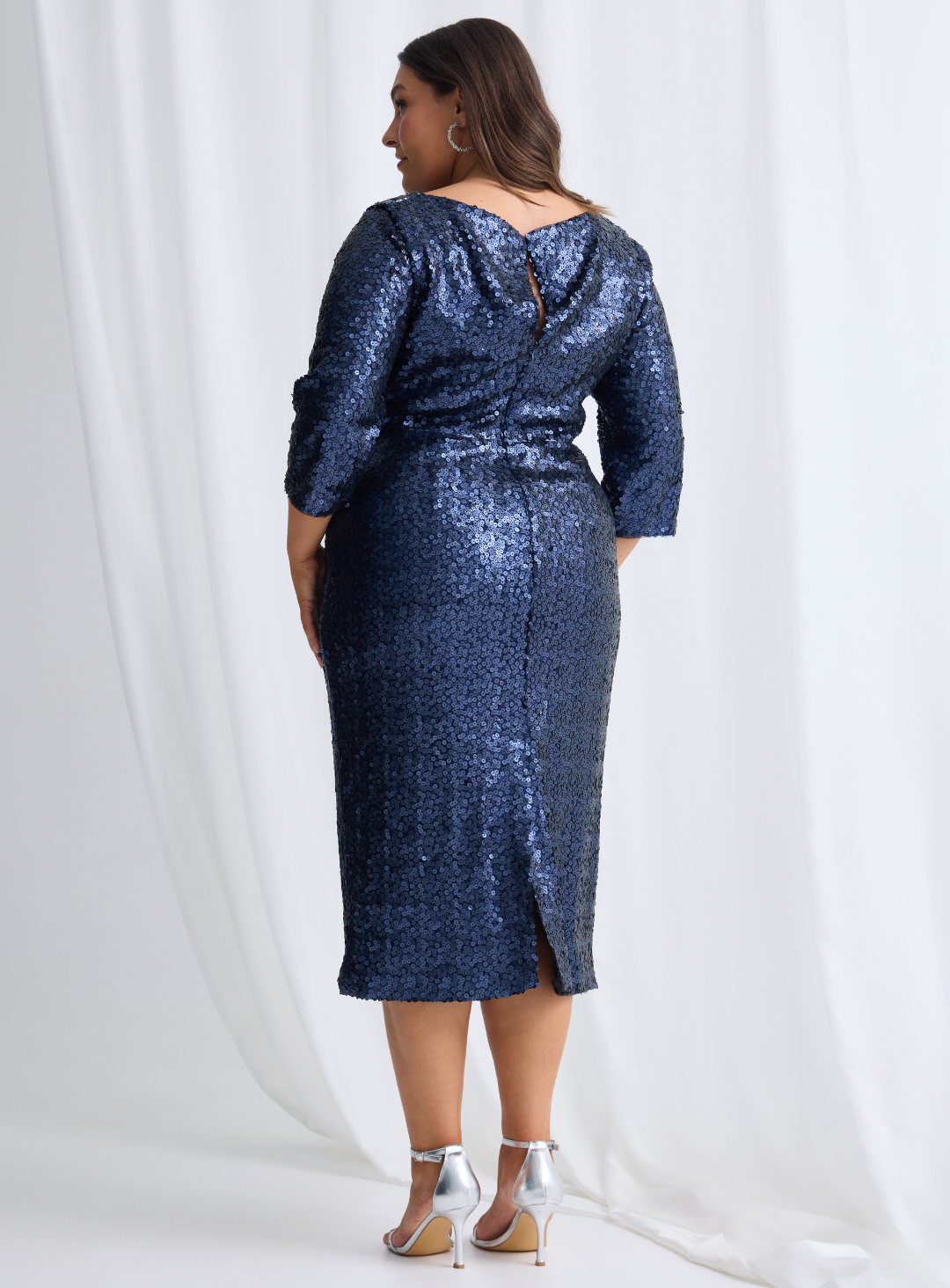 Navy Lidia Midi