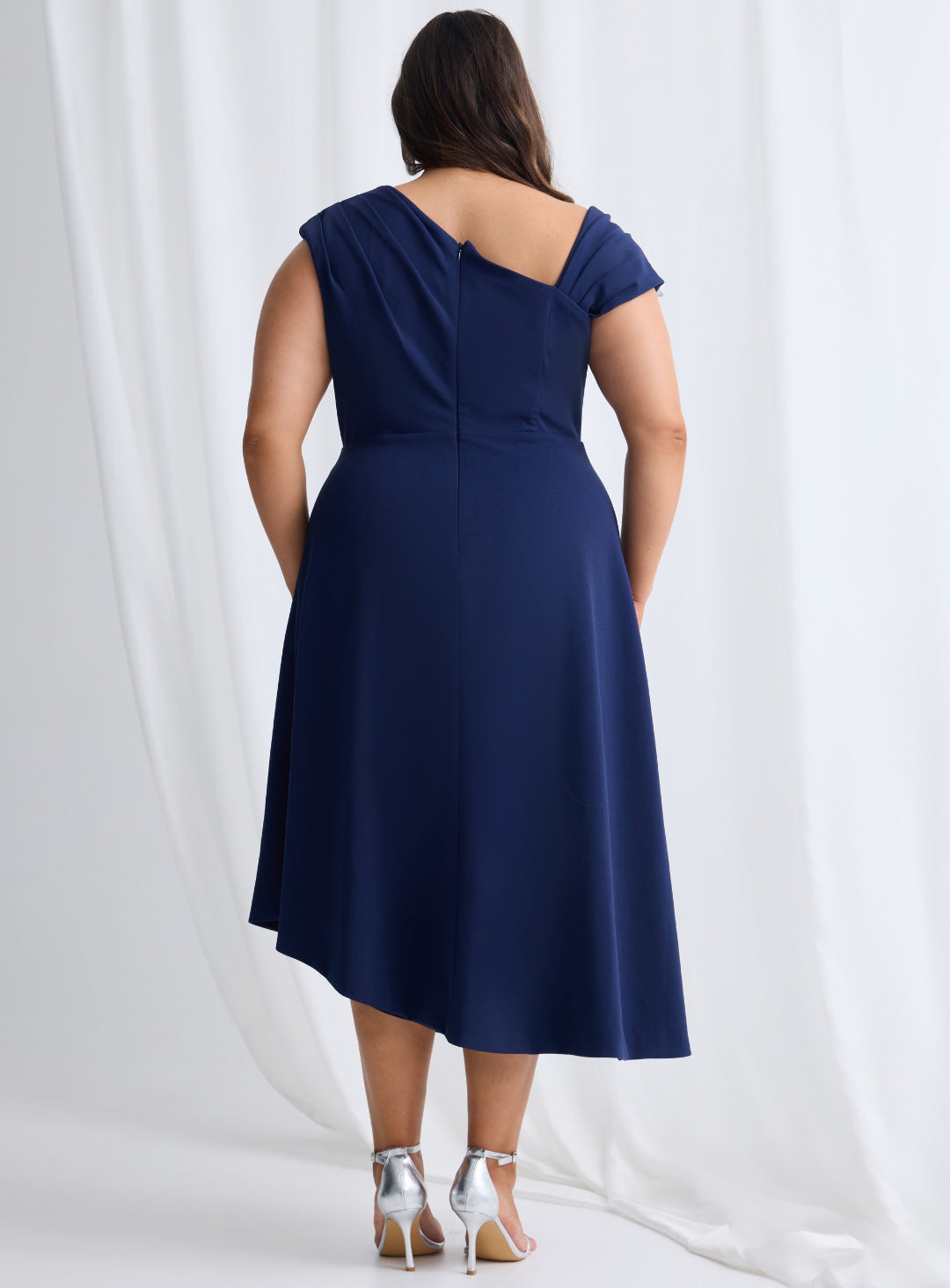 Oriana Asymmetric Flared Midi