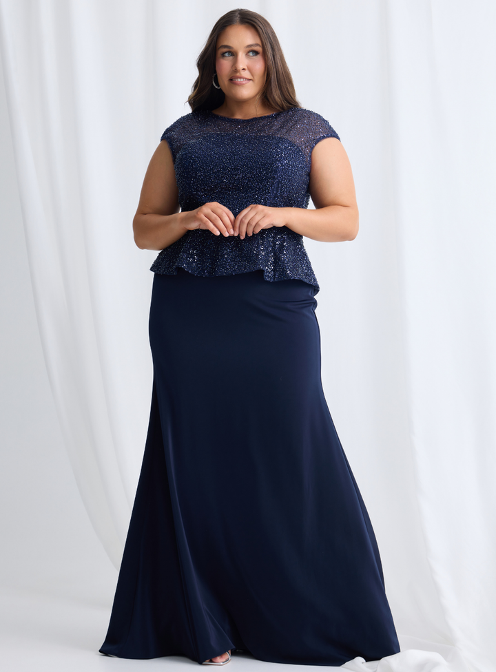 Leia Peplum Gown