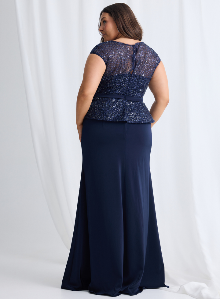 Leia Peplum Gown