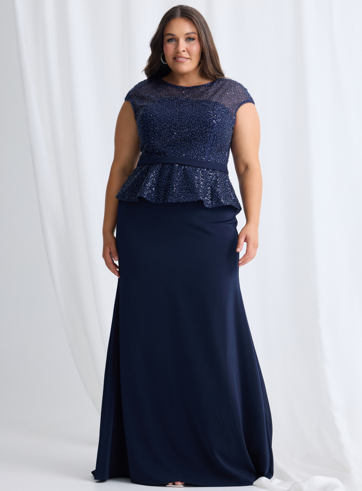 Leia Peplum Gown