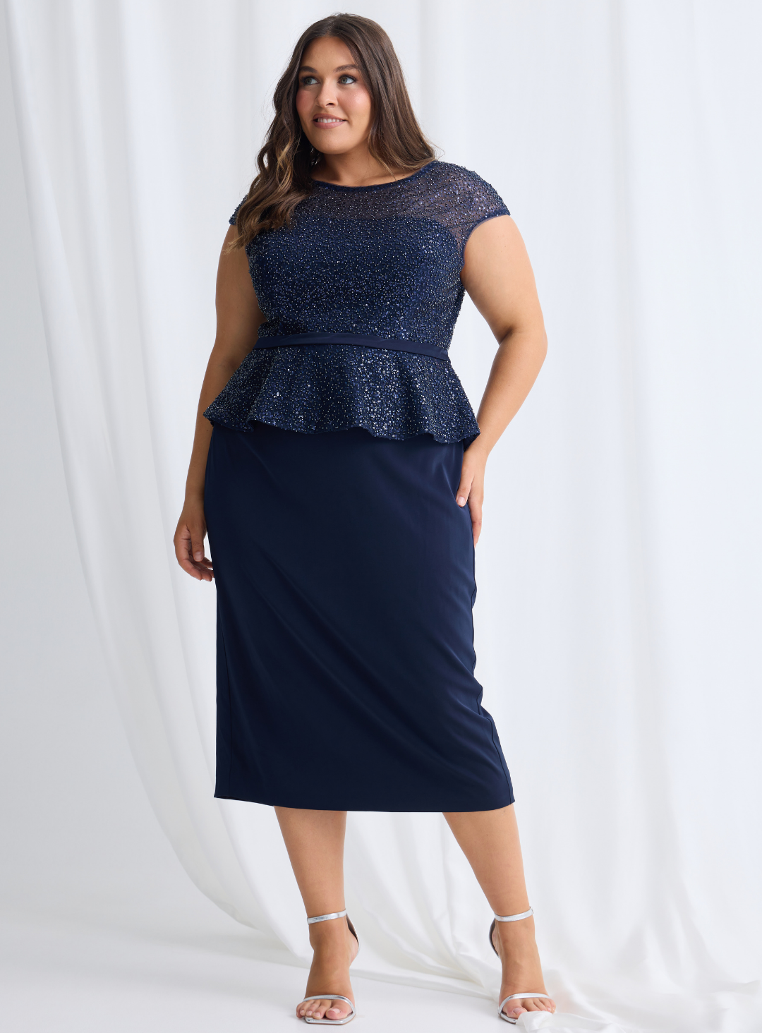 Leia Peplum Midi