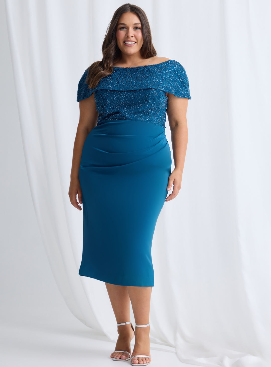 Veronica Off Shoulder Midi