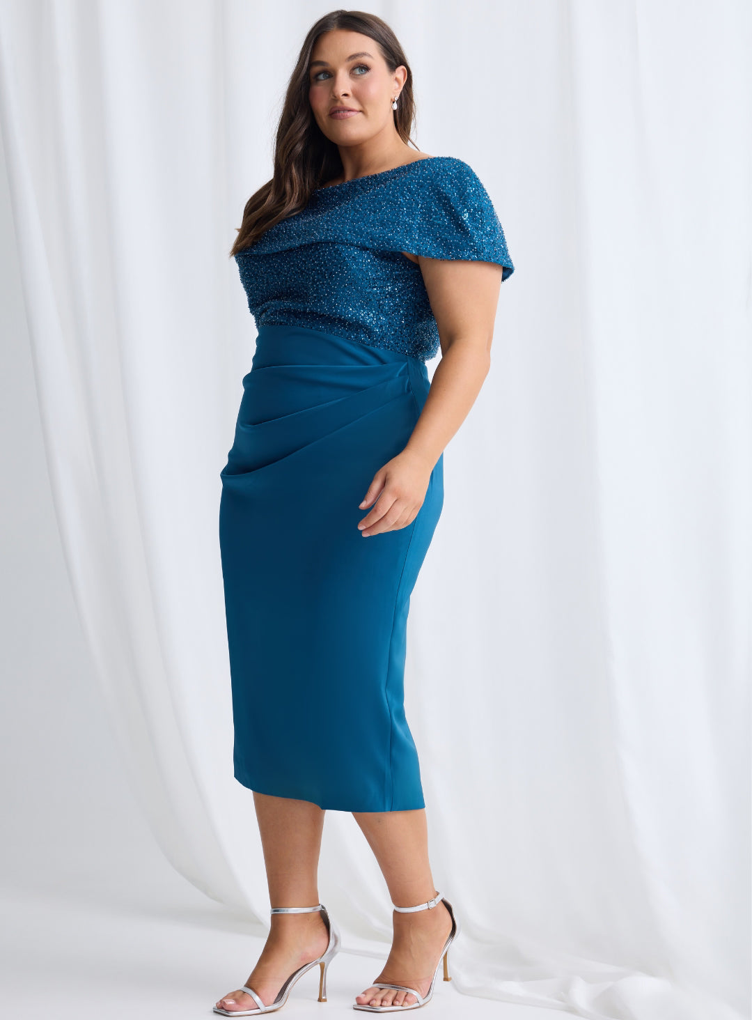 Veronica Off Shoulder Midi