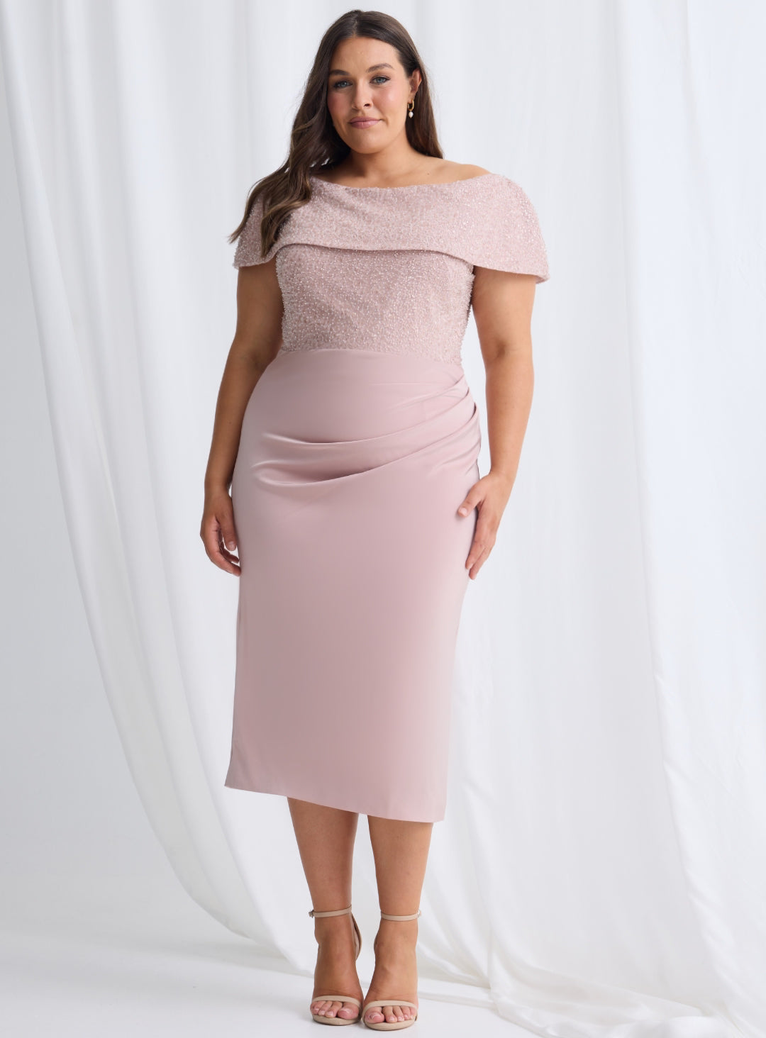 Veronica Off Shoulder Midi