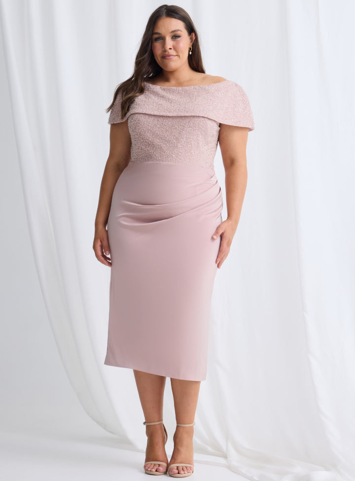 Veronica Off Shoulder Midi