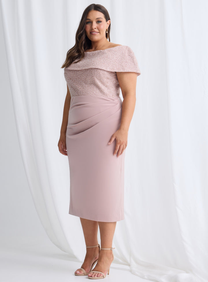Veronica Off Shoulder Midi