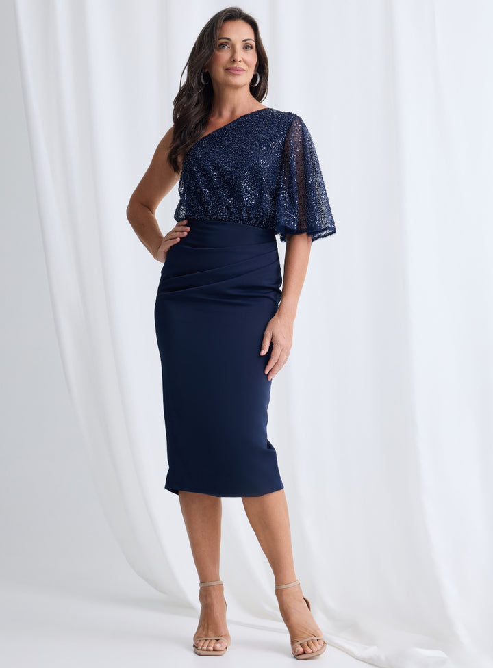 Colleen One Shoulder Midi