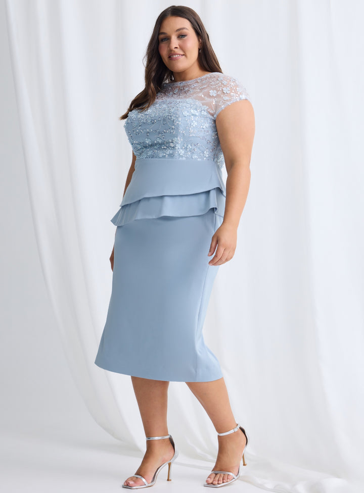 Tania Peplum Midi