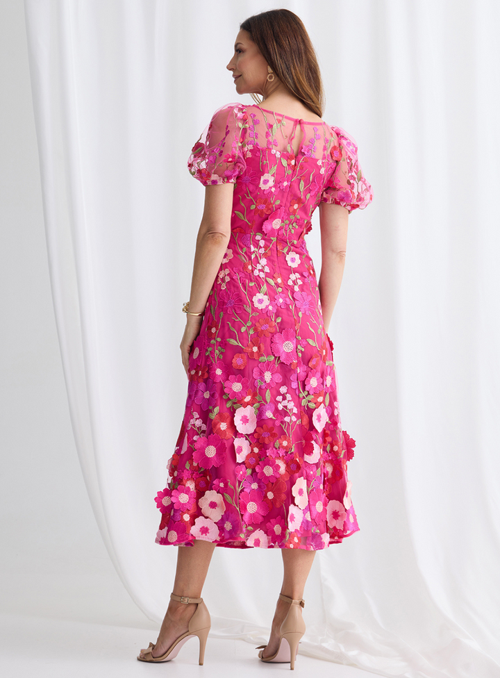 Lizzie Puff Sleeve Midi