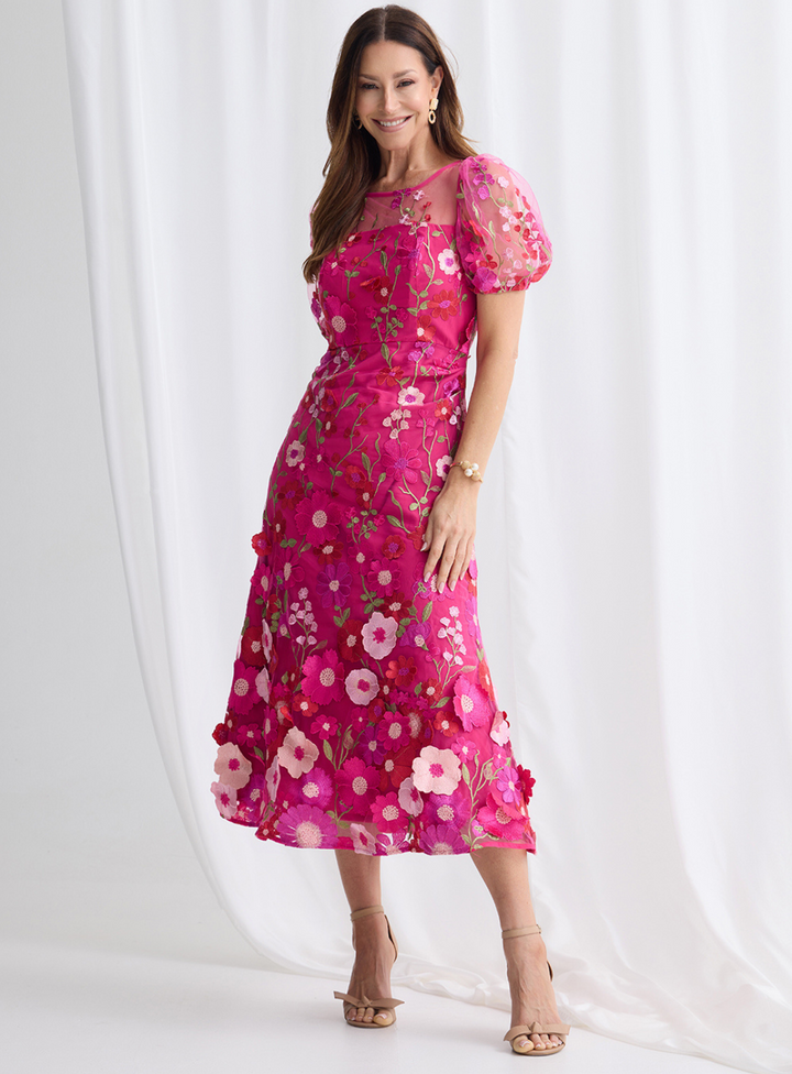 Lizzie Puff Sleeve Midi