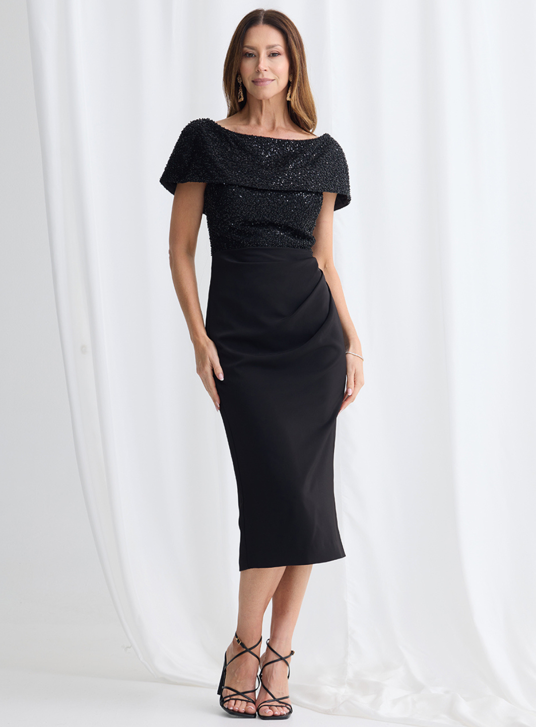 Veronica Off Shoulder Midi