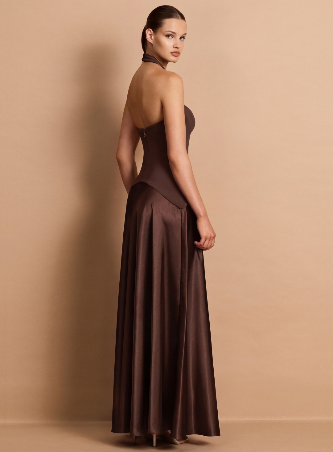 Chocolate Alice Halter Maxi
