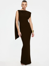 Coffee Audrey Gown